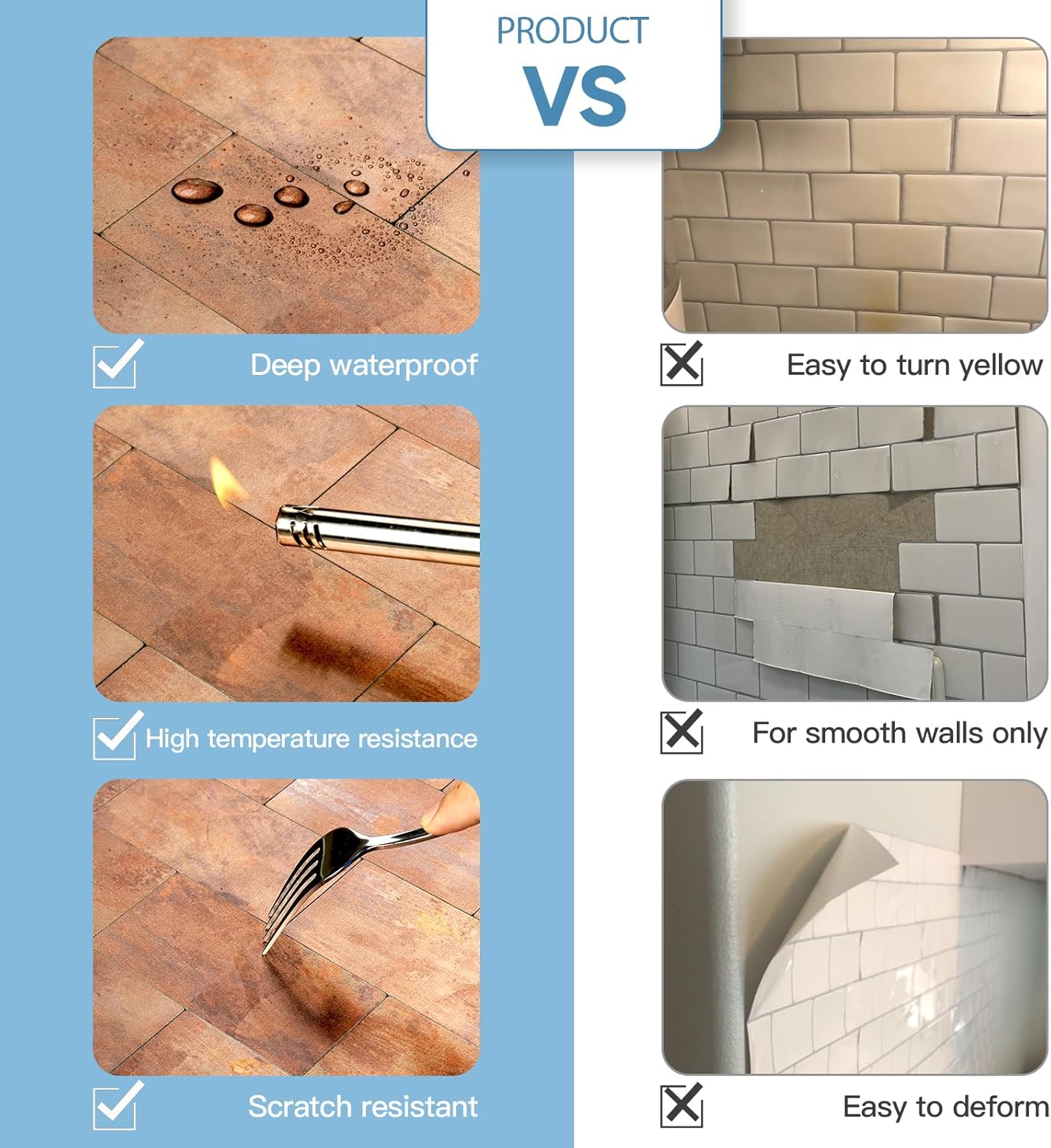 2026 New Upgrade Peel and Stick Backsplash Tile, Peel and Stick 11.34" X 11.57" Wall Tile for Kitchen, Bathroom, Fireplace, Laundry (Beige Ecru, 10 Packs)