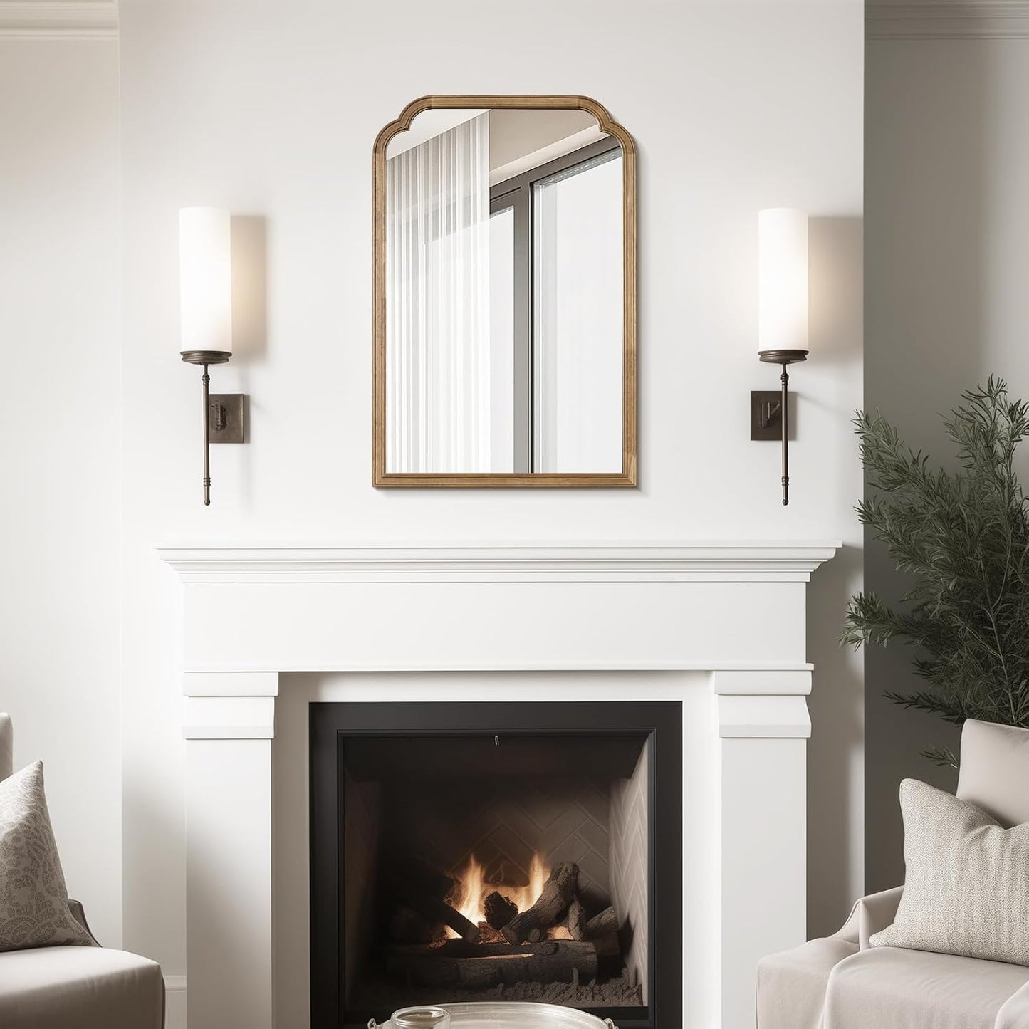 WallBeyond Full Length Mirror Wall Mounted 65"x22", Rustic Wooden Frame Floor Mirror, Large Full Body Mirror for Bedroom, Leaning or Hanging Against Wall, Natural