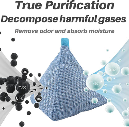 Charcoal Bags Odor Absorber (10x100g+4x200g) Activated Bamboo Charcoal Air Purifying Bags Charcoal Odor Eliminating Bags for Home & Car Shoes, Closet, Pet -14 PACK