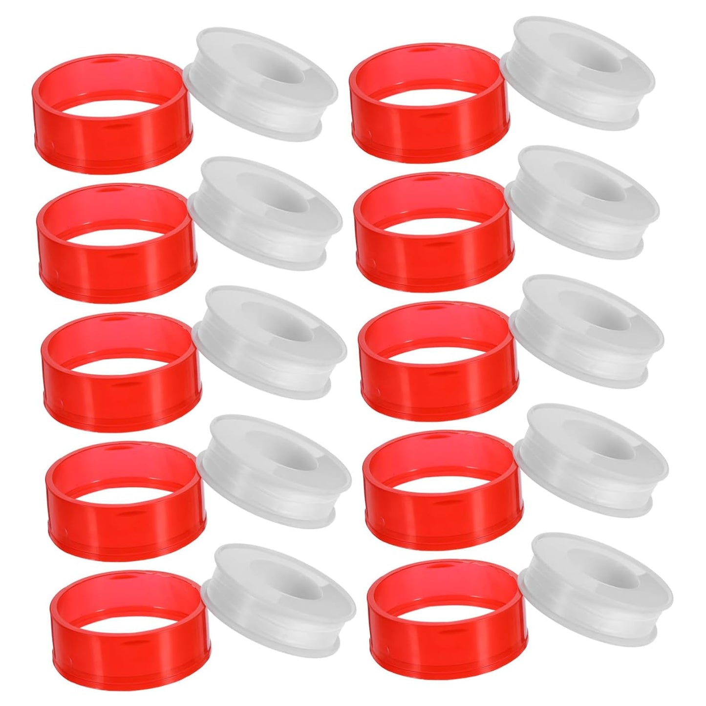 10 Rolls PTFE Plumbers Thread Tape for Plumbing Connections and Systems, Waterproof Leak Repair Sealant Broad Chemical Compatibility and Wear-Resistant Material, for New