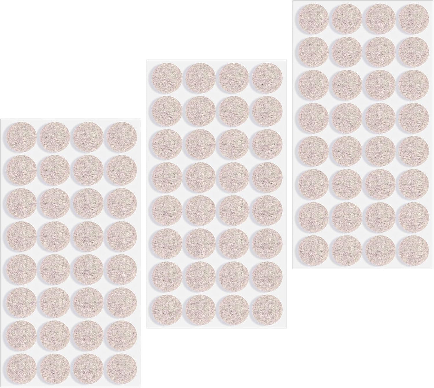 96 Pcs Felt Furniture Pads 3/4" Non Slip Chair Leg Pads Self Adhesive Chair Felt Pads Noise Canceller Anti Slip Furniture Stoppers for Hardwood Floors