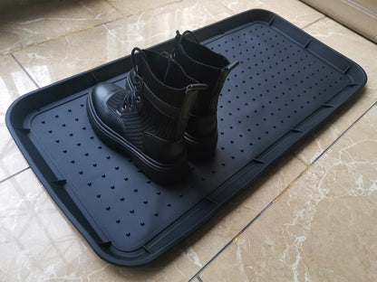 Rubber Boot Tray for Entryway,Boot Mat,Shoe Tray,Shoe Mat for Indoor and Outdoor Use (Soft Silicone Rubber, 29.5X14.9 inch)