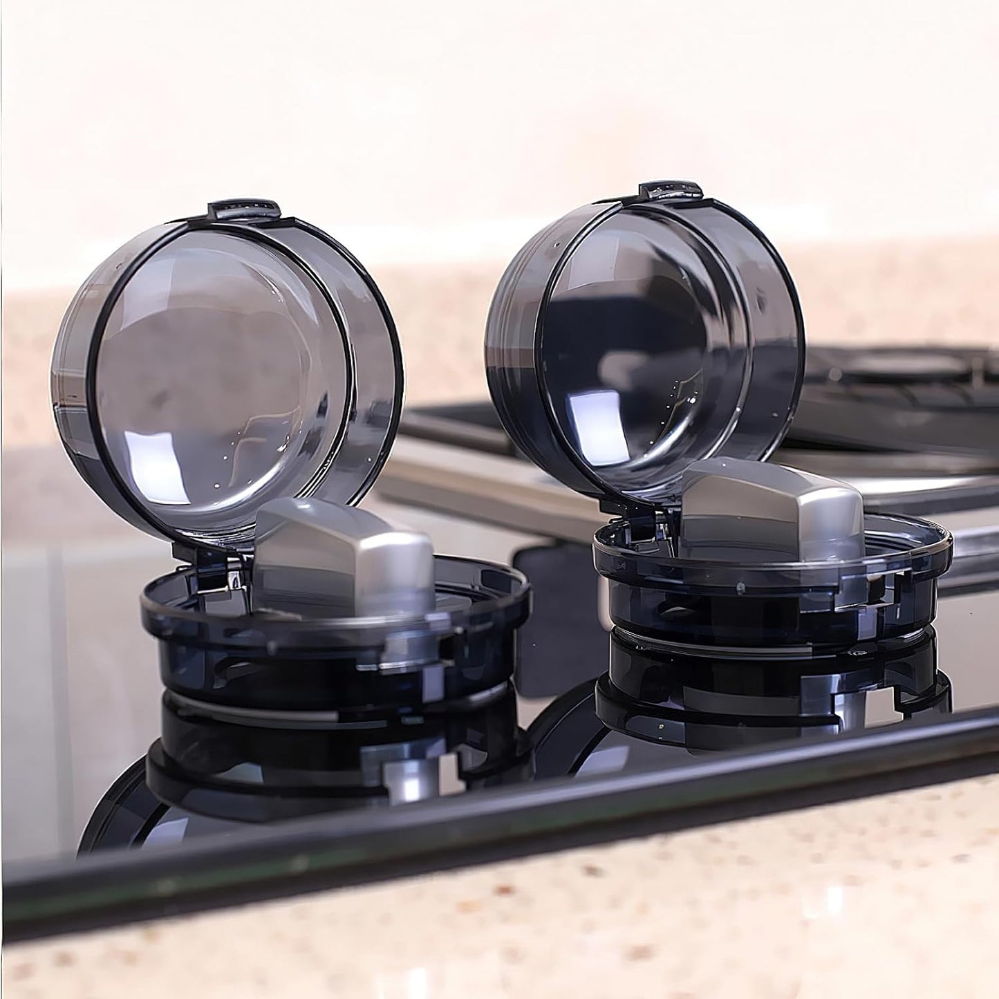 PATKAW 4pcs Stove Knob Covers Child Safety for Electric Stove Top Stove Baby Proof Safety Guards