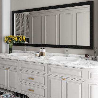 LACHEERY White Oak Wood Border Wallpaper Peel and Stick Bathroom Mirror Frame Border Wood Grain Repair Tape Silver White Bulletin Board Borders Trim Self Adhesive Modern Classroom Borders 3"x197"