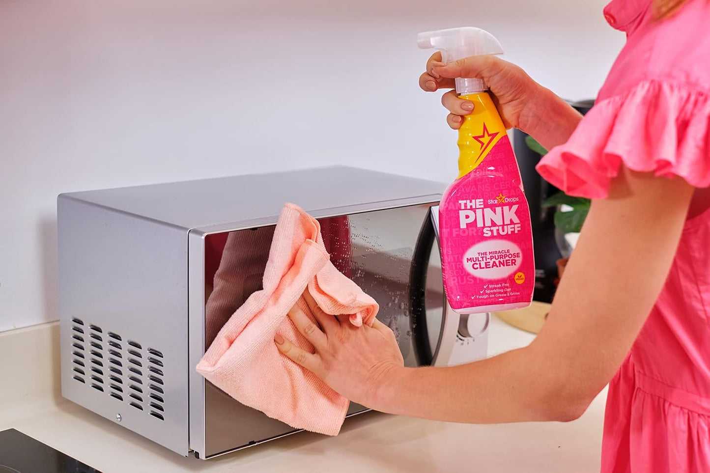 The Pink Stuff Miracle Multi-Purpose Cleaner Spray, 30 fl oz | Now 20% More, All-Purpose Cleaning Solution, For Kitchens, Bathrooms, Floors & More, Cuts Through Grease & Grime, Powerful