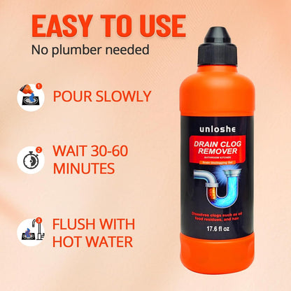 Drain Clog Remover and Drain Cleaner, Unclogs and Removes Hair, Soap Scum and Blockages, for Bathroom, Kitchen, Sink, Tubs (2-Pack)