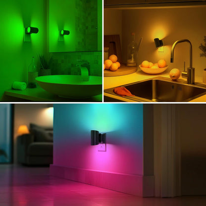 Briignite Motion Sensor Night Light,2 Pack Motion Activated Plug in Night Lights, 0-100LM Dimmable Soft White 3000K, Motion Sensor Light Indoor for Bathroom Hallway Bedroom Stairway Kid Elderly Pet