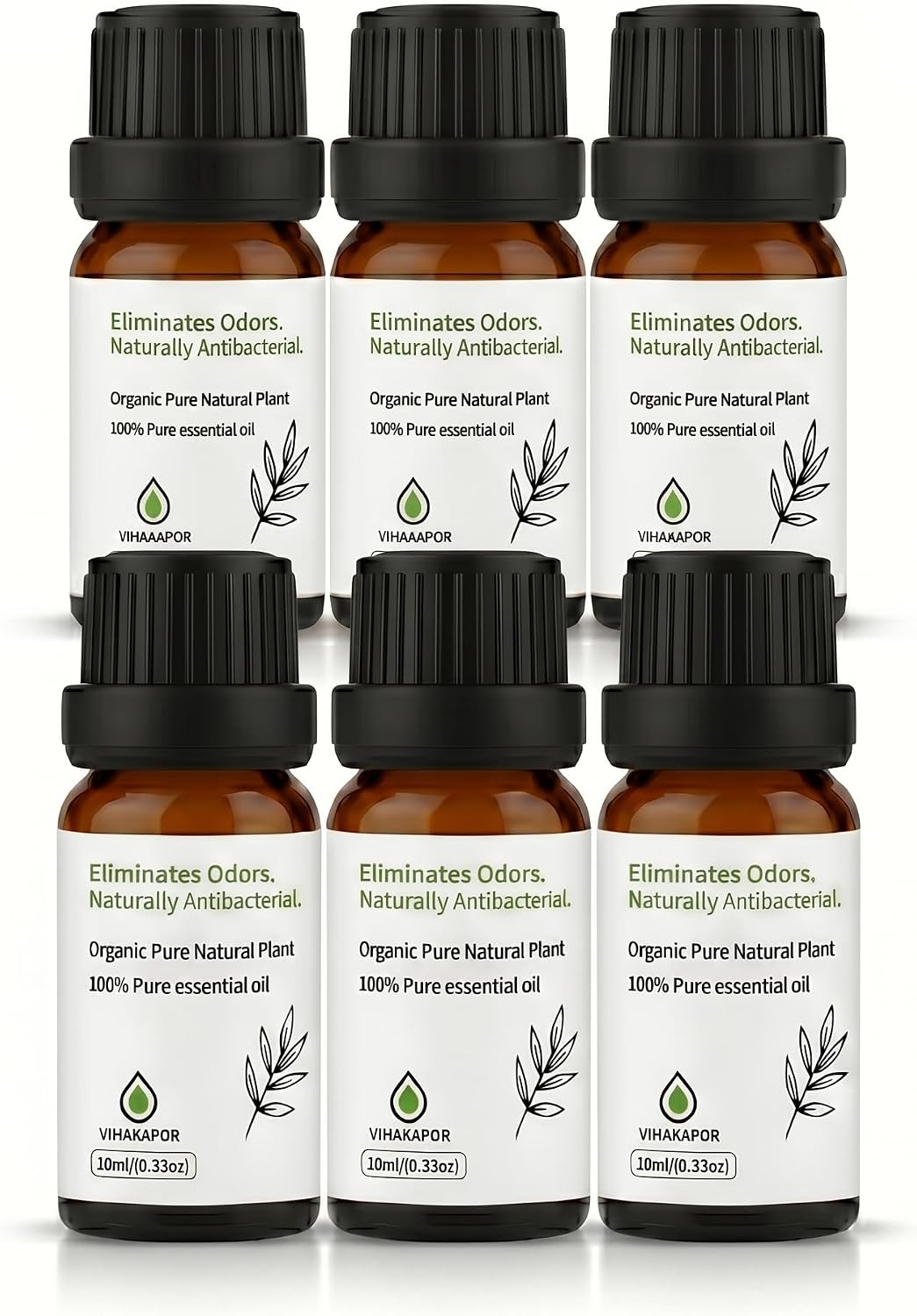 Deodorizing Essential Oil Blend,Essential Oil Toilet Spray Drops Bathroom Odor Eliminator Spray Alternative Toilet Deodorizer Trash Can Deodorizer Before You Go Plant-Based 6-Pack (10 ml Each)