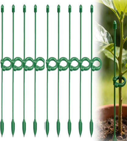 5 Pack Stackable Monstera Plant Support, Garden Plant Stakes for Indoor and Outdoor Plants, Climbing Plant Support Structures Plant Holder Stick Moss Pole for Support Tall Potted Plants (5 Pack)