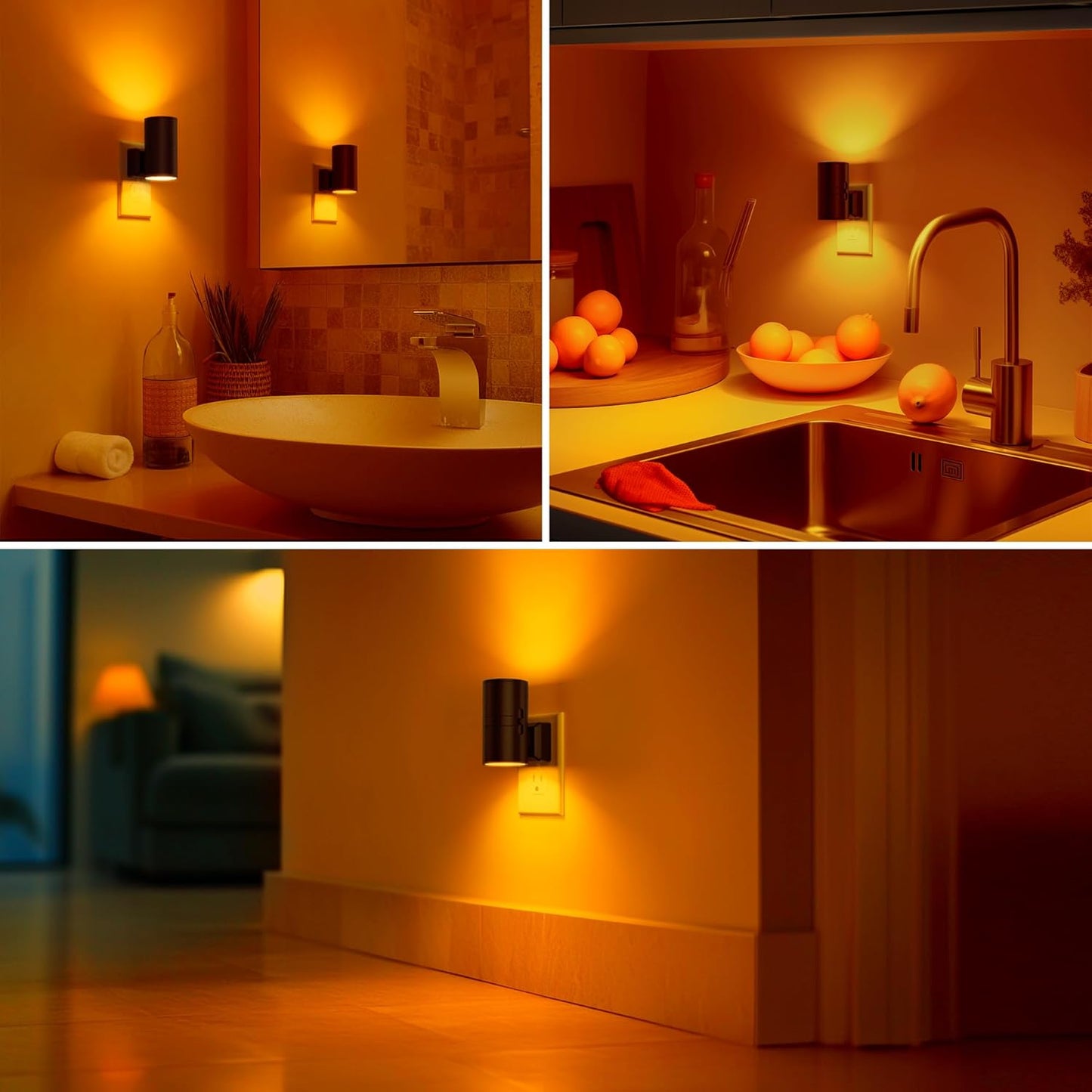Briignite Motion Sensor Night Light,2 Pack Motion Activated Plug in Night Lights, 0-100LM Dimmable Soft White 3000K, Motion Sensor Light Indoor for Bathroom Hallway Bedroom Stairway Kid Elderly Pet