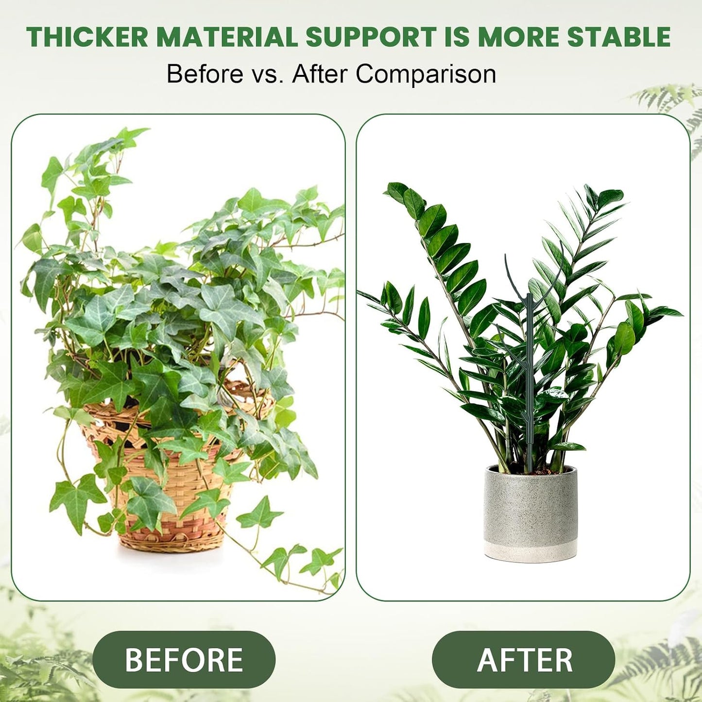 5 Pack Monstera Plants Support Stackable Plant Support Stakes Pothos Climber Supports Vine Plant Sticks Stakes with Plants Clips Ties for Indoor Outdoor Vine Orchid Perfect Moss Pole Replacement