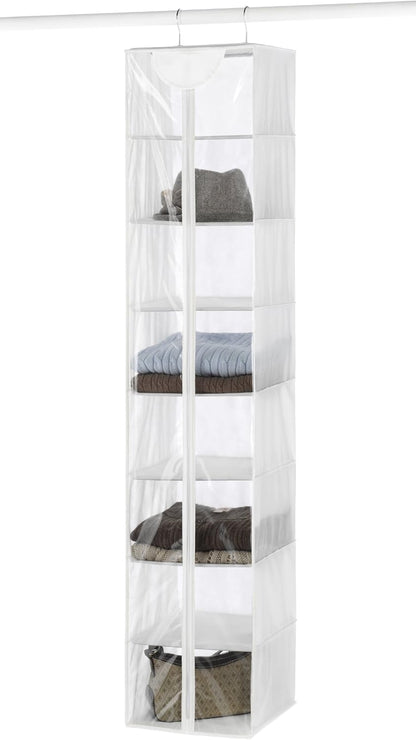 Whitmor 5 Section Closet Organizer - Hanging Shelves with Sturdy Metal Frame