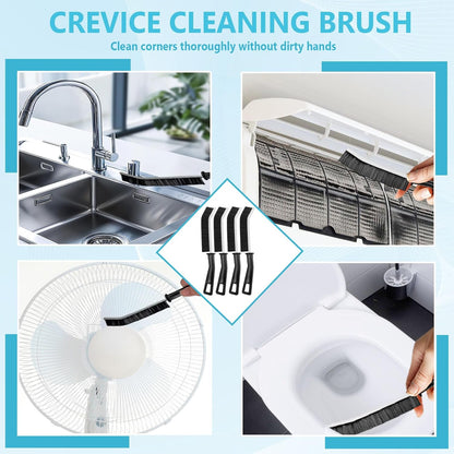 15PCS Cleaning Brush Cleaning Supplies, Hard Bristle Crevice Cleaning Brush Grout Brush for Bathroom, Kitchen, Window Sill, Tile Corners & Household Deep Cleaning