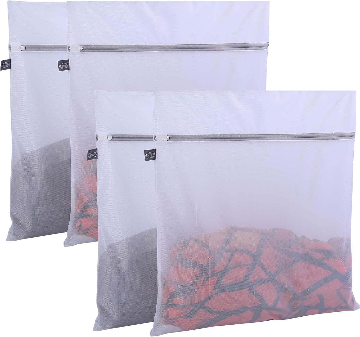 Kimmama Laundry Bags Mesh Wash Bag, Mesh Bag for Laundry, 1L+1M | shoe washing bag for socks, activewear, baby clothes and small garments to reduce tangling