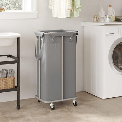 WOWLIVE Laundry Hamper with Wheels 260L Rolling Laundry Basket 3 Section Organizer Laundry Cart with Steel Frame and Removable Bags Large Dirty Clothes Hamper Dorm Room Storage for Bedroom