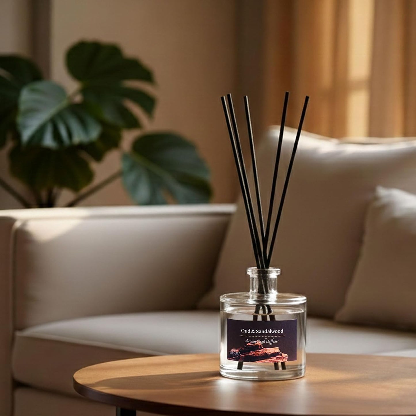 Reed Diffuser Set, Lavender & Rose 3.52 oz (100ml) Scented Diffuser with Sticks Home Fragrance Reed Diffuser for Bathroom Shelf Decor, Ideal Gift for Woman