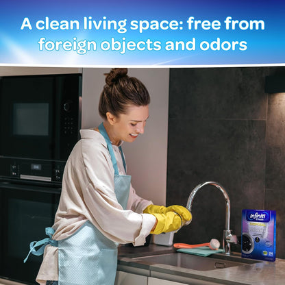 Dishwasher & Garbage Disposal Cleaner Tablets Duo 48 Count Septic Safe Deep Clean Kit - Limescale & Odor Remover, Lemon Scent, All Models Compatible - 1 Year Supply
