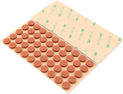 Furniture Felt Pads 3/8" (10mm) Diameter Round 3M Self Adhesive Protects Kitchen Cabinets, Drawers, Desks and Furniture Against Bumps and Scratches 100 Pack - Grey