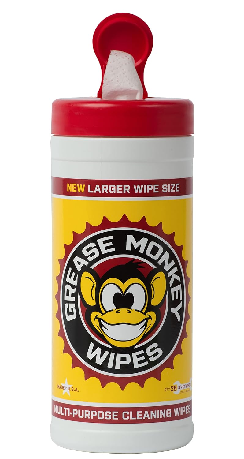 Multi-Purpose, Heavy Duty Cleaning Wipes Canister, 25-Count