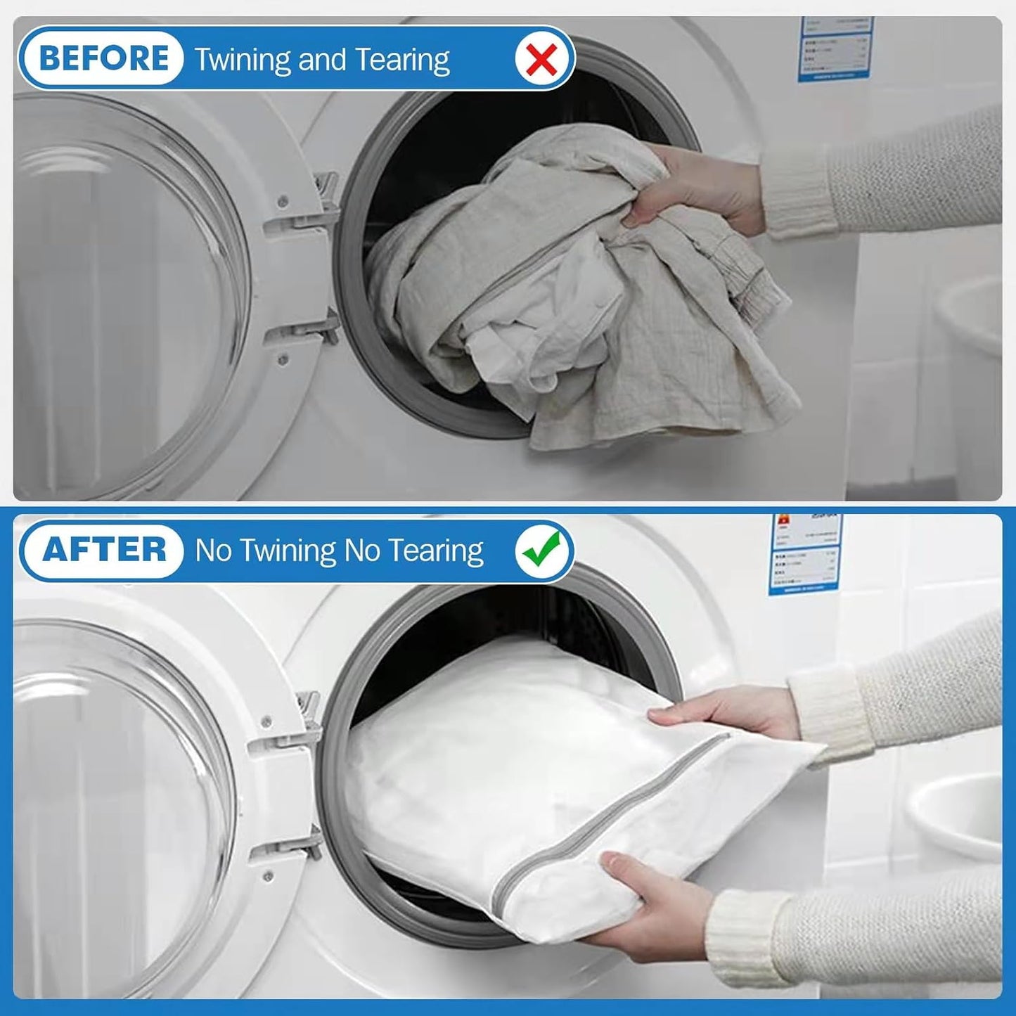 3 Pack XXL Mesh Laundry Bags for Delicates, Extra Large Laundry Wash Bags for Clothes,Bed Linen,Toys with Drawstring Closure Sturdy(3 XXLarge 28 x 26 Inches)