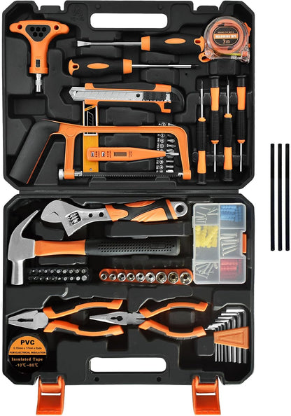 Tool Set, Home Repair Tool Kit for Men Women College Students,Household Basic Hand Tool Sets with Case for Home Maintenance,Dorm Essentials and DIY Projects