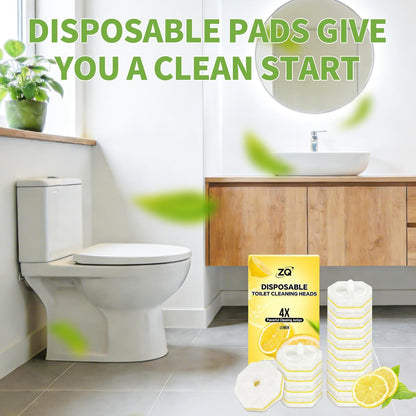 Toilet Bowl Wand Refills for Clorox, Toilet Cleaner Refills,100 Count | Compatible with Clorox Toilet System, Pre-Loaded Cleaner, 3-Layer Scrub Pads, 4X Cleaning Power , Lemon Lavender Scent