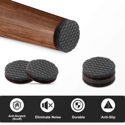 Yelanon Non Slip Furniture Pads -12pcs 4" Furniture Grippers Hardwood Floors, Non Skid for Furniture Legs,Self Adhesive Rubber Feet, Anti Slide Furniture Floors Protectors for Keep Couch Stoppers