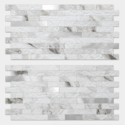 DICOFUN 10-Sheet Peel and Stick Backsplash Wall Tile, PVC Kitchen Backsplash Peel and Stick in Sandstone, 9.4 sq.ft
