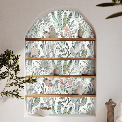 Floral Peel and Stick Wallpaper, 17.71" x 118.1" - Removable, Waterproof, Decorative Vinyl Wallpaper for Bedroom, Living Room