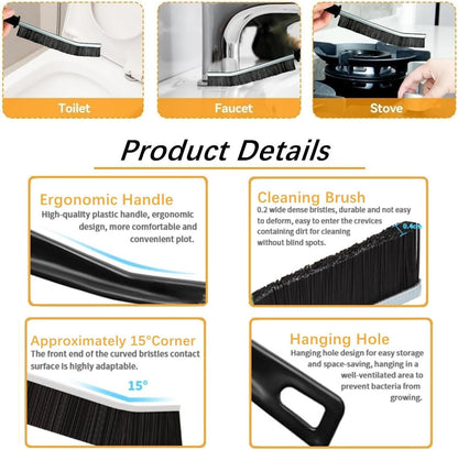 6Pcs Crevice Cleaning Brush, Cleaning Tools for Household Use, Multifunctional Gap Cleaning Supplies for Kitchen, Toilet, Bathroom, Vehicle, Window, Faucets, Grout, Home