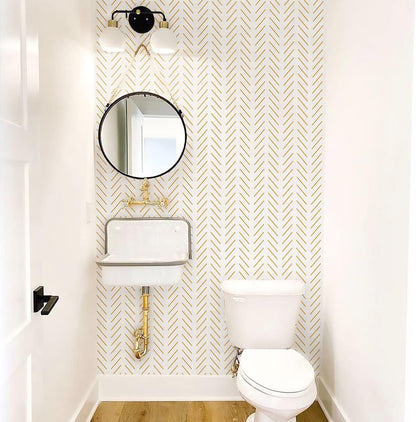 Erfoni Black and White Peel and Stick Wallpaper Modern Herringbone Contact Paper Bathroom 17.7inch x 118.1inch Geometric Removable Wallpaper Peel and Stick Self Adhesive Contact Paper for Accent Wall
