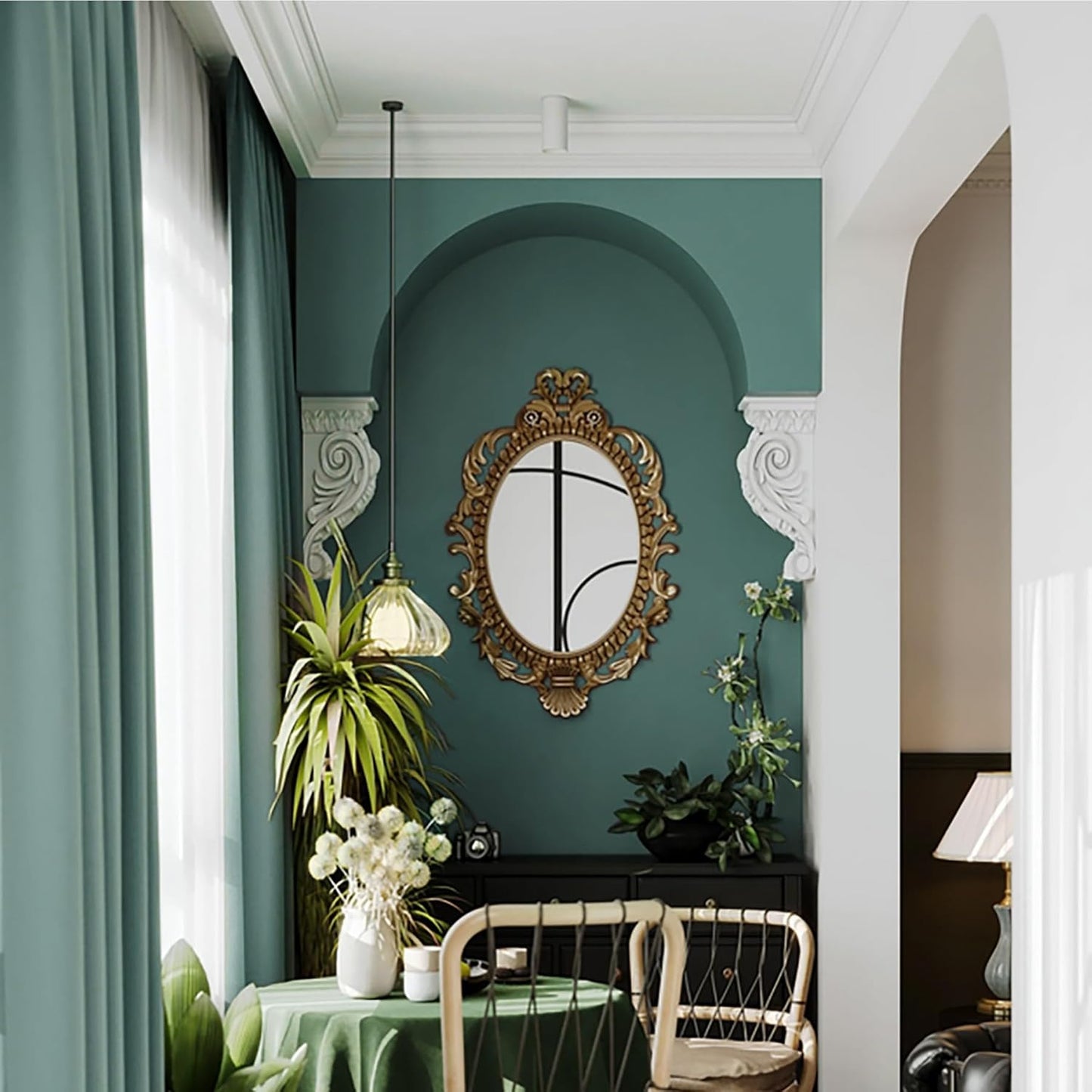 Dimoon 118''x17.7'' Green Peel and Stick Wallpaper Contact Paper Modern Self Adhesive Wall Paper Removable Renter Friendly Textured Solid Color Shelf Cabinet Vinyl Roll (118''x17.7'',Dark Green) - Colors A