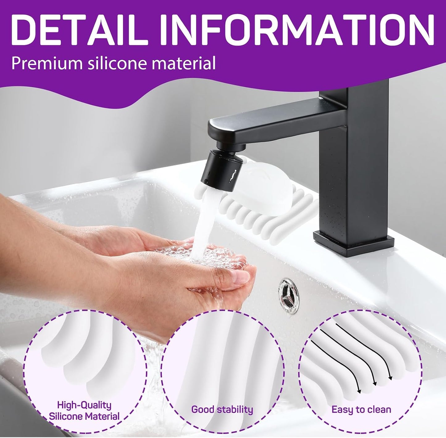 2 Pcs Self Draining Silicone Soap Holder - Waterfall Design Soap Dishes for Bathroom, Keeps Soap Bars Dry & Clean,White
