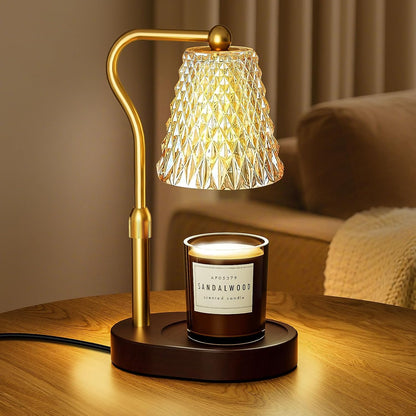 Candle Warmer Lamp with Timer Dimmer, Birthday Gifts for Women Mom, Height Adjustable Wax Melt Warmer for Jar Candles with 2 Bulbs, House Warming Gifts New Home Decor