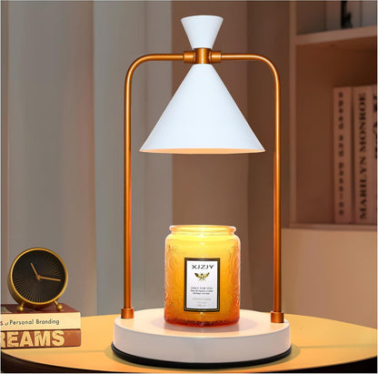 XJZJY Candle Warmer Lamp with Timer Dimmer,Unique Birthday Gifts for Women Mom,House Warming Gifts New Home Room Decor,Wax melt Warmer for Scented Wax Jar Candles,Black-Large