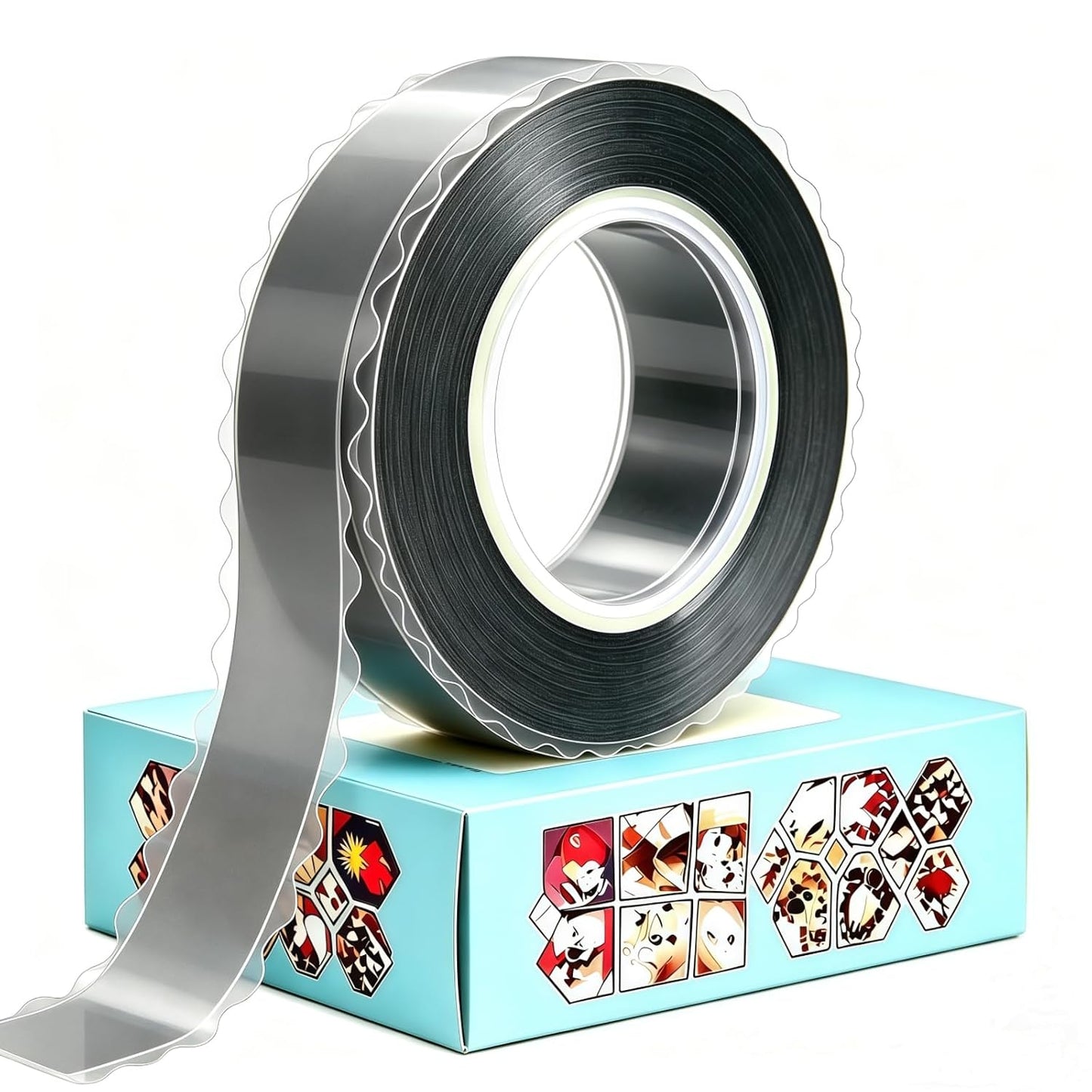 zvp Double Sided Nano Tape, Removable Heavy Duty Mounting Foam Tape, Adhesive Tape for Wall, Carpet, Poster and Picture Hanging Strips (Transparent, 1.15 * 118 in)