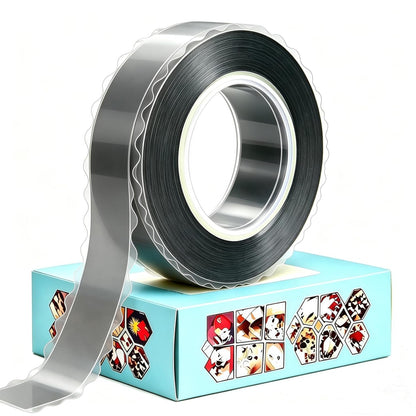 zvp Double Sided Nano Tape, Removable Heavy Duty Mounting Foam Tape, Adhesive Tape for Wall, Carpet, Poster and Picture Hanging Strips (Transparent, 1.15 * 118 in)