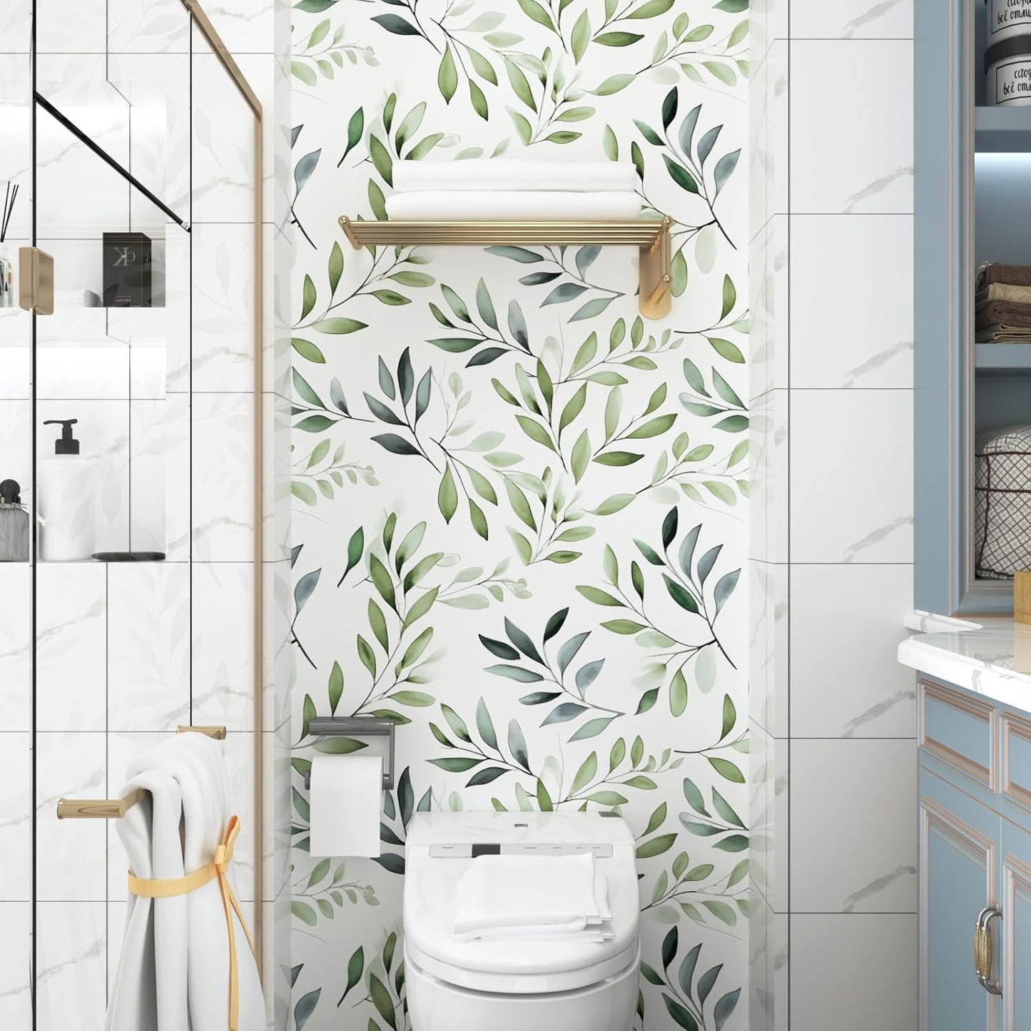 Danodoi Yellow Floral Wallpaper Peel and Stick Vinyl Wallpaper Stick and Peel Colorful Contact Paper for Cabinets Waterproof Self Adhesive Wall Paper for Kitchen Countertop Wall 17.5" x 118"