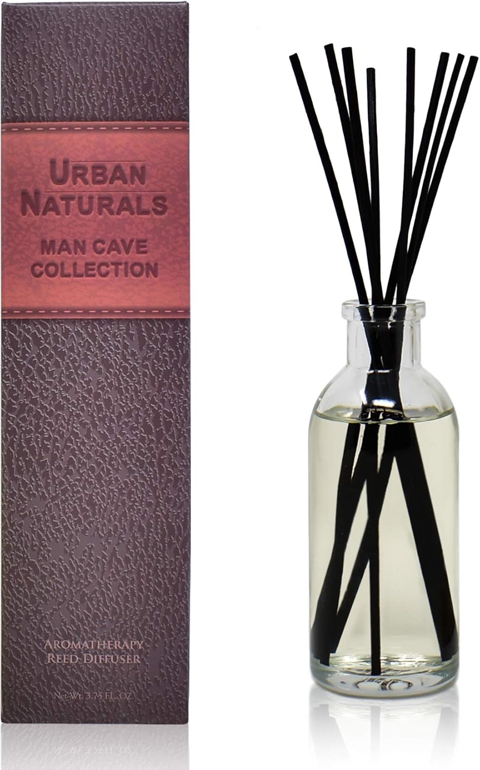 Urban Naturals Smoked Vanilla Reed Diffuser Set with Vanilla Bean, Sandalwood & Leather | Made in the USA - Colors C