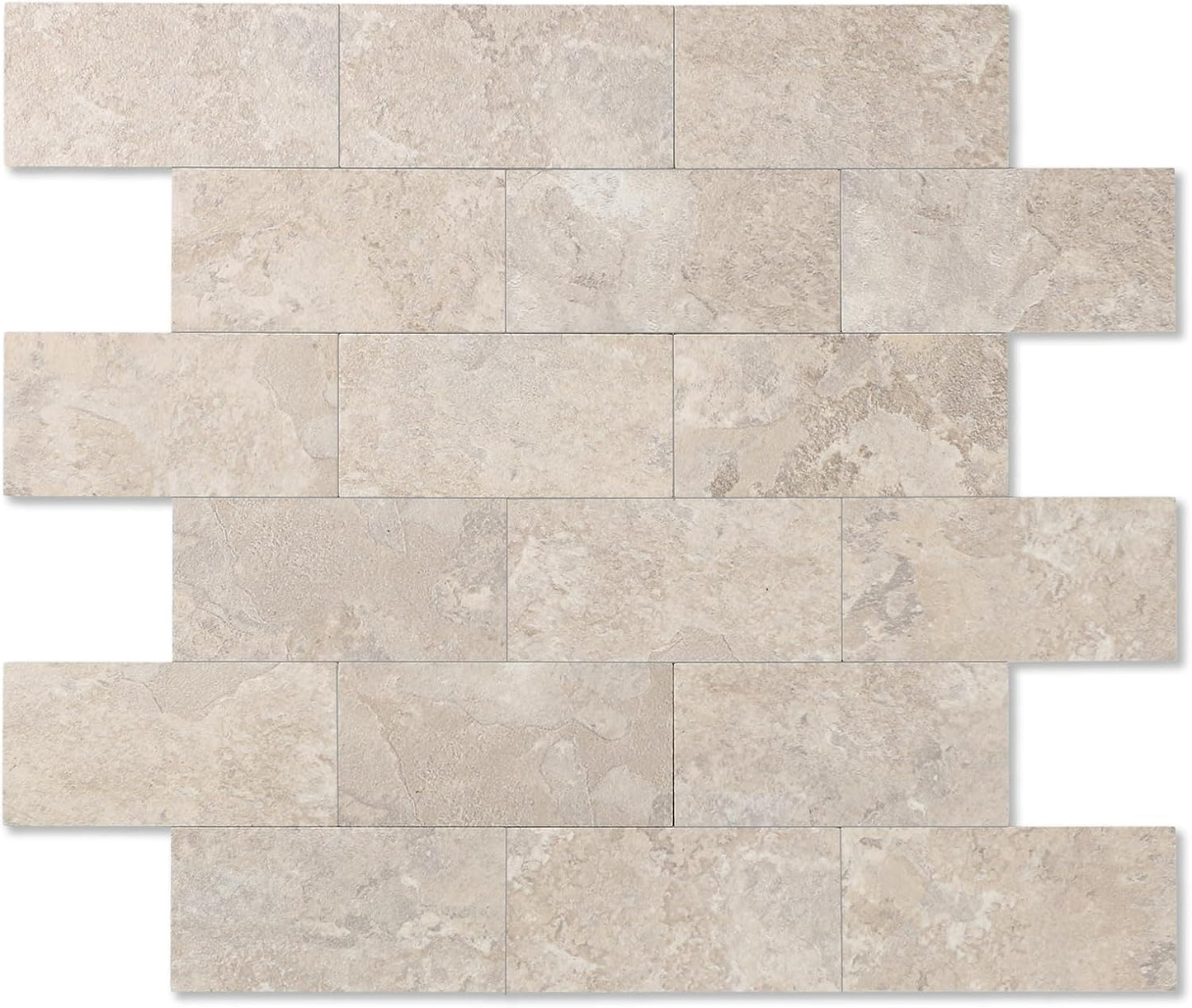 2026 New Upgrade Peel and Stick Backsplash Tile, Peel and Stick 11.34" X 11.57" Wall Tile for Kitchen, Bathroom, Fireplace, Laundry (Beige Ecru, 10 Packs)
