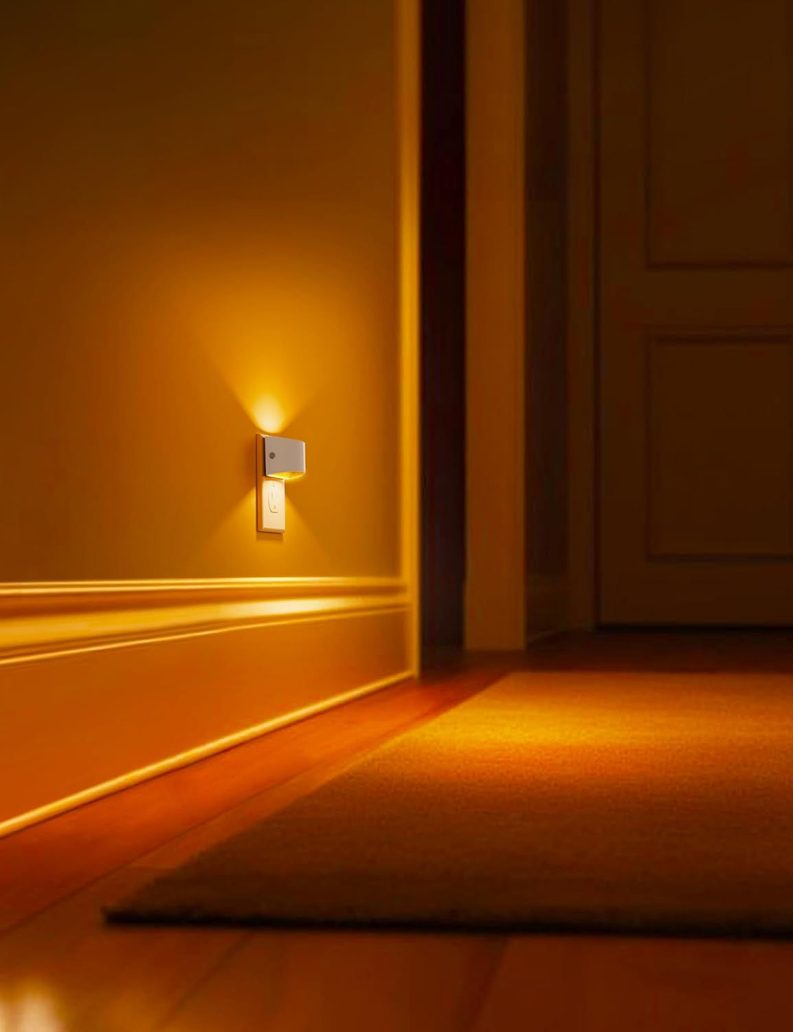 L LOHAS LED Night Lights Plug into Wall 2 Pack, Dusk to Dawn Sensor Nightlight, Brightness Adjustable, 3000K Soft White