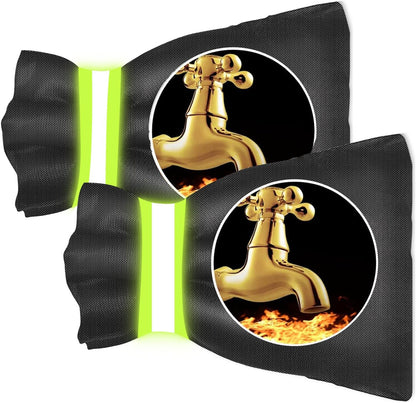 Outdoor Faucet Covers for Winter Freeze Protection, 2 Pack 8.8" H X 5.9" W Outside Winterize Insulation Hose Bib Water Spigot Cover Winter Insulated Outdoor Sock Faucet Cover for Cold Weather