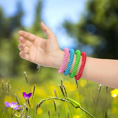 BuggyBands 48 Pack Mosquito Repellent Bracelets for Adults & Kids, Individually Wrapped, DEET Free Natural and Waterproof Bands