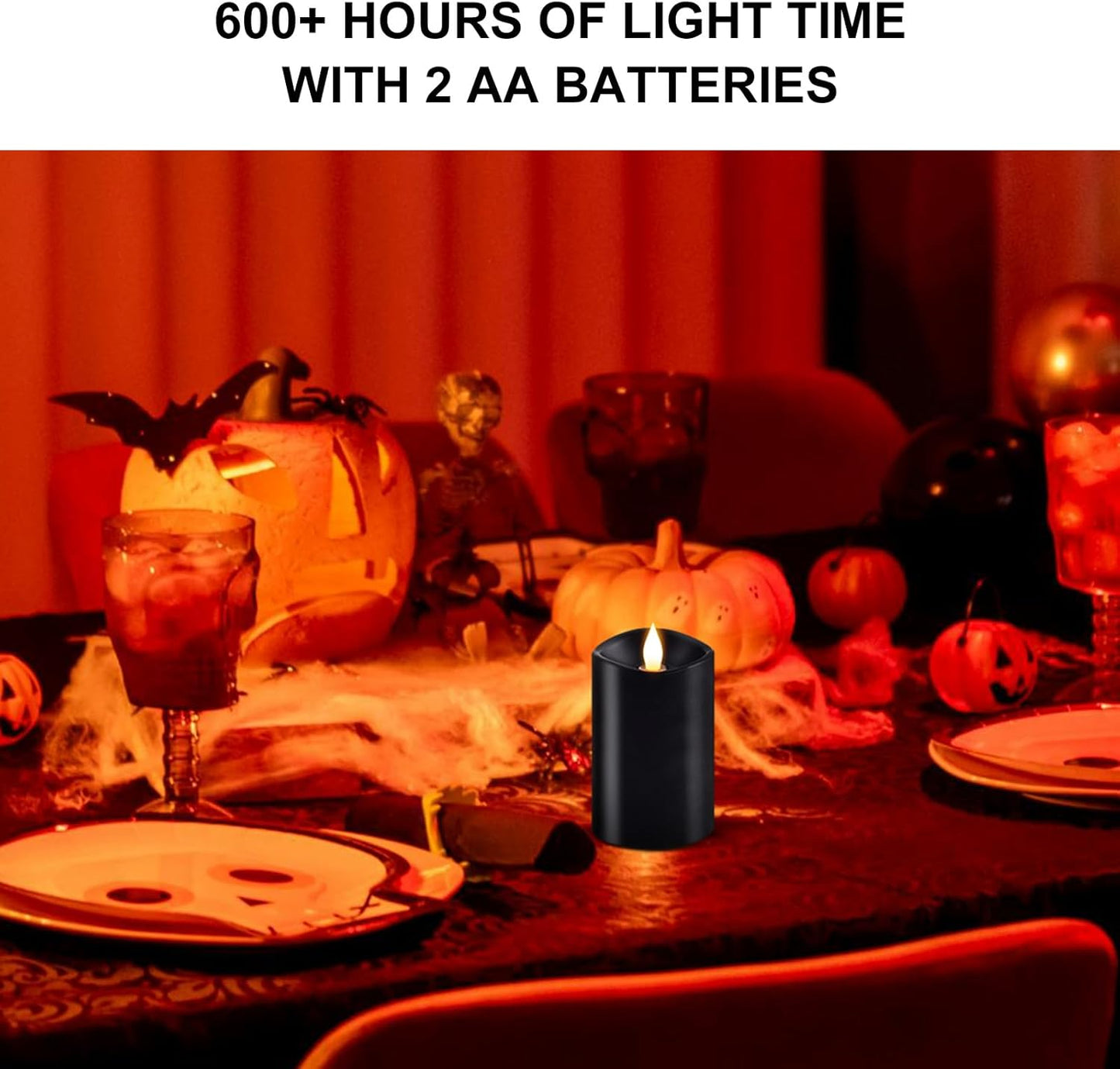 3x4 Flickering Flameless Candles Set of 3,Real Wax Pillar LED Candles,with Timer,4 inch Flameless Candles with Remote,for Party Wedding Holiday Home Decor,Ivory
