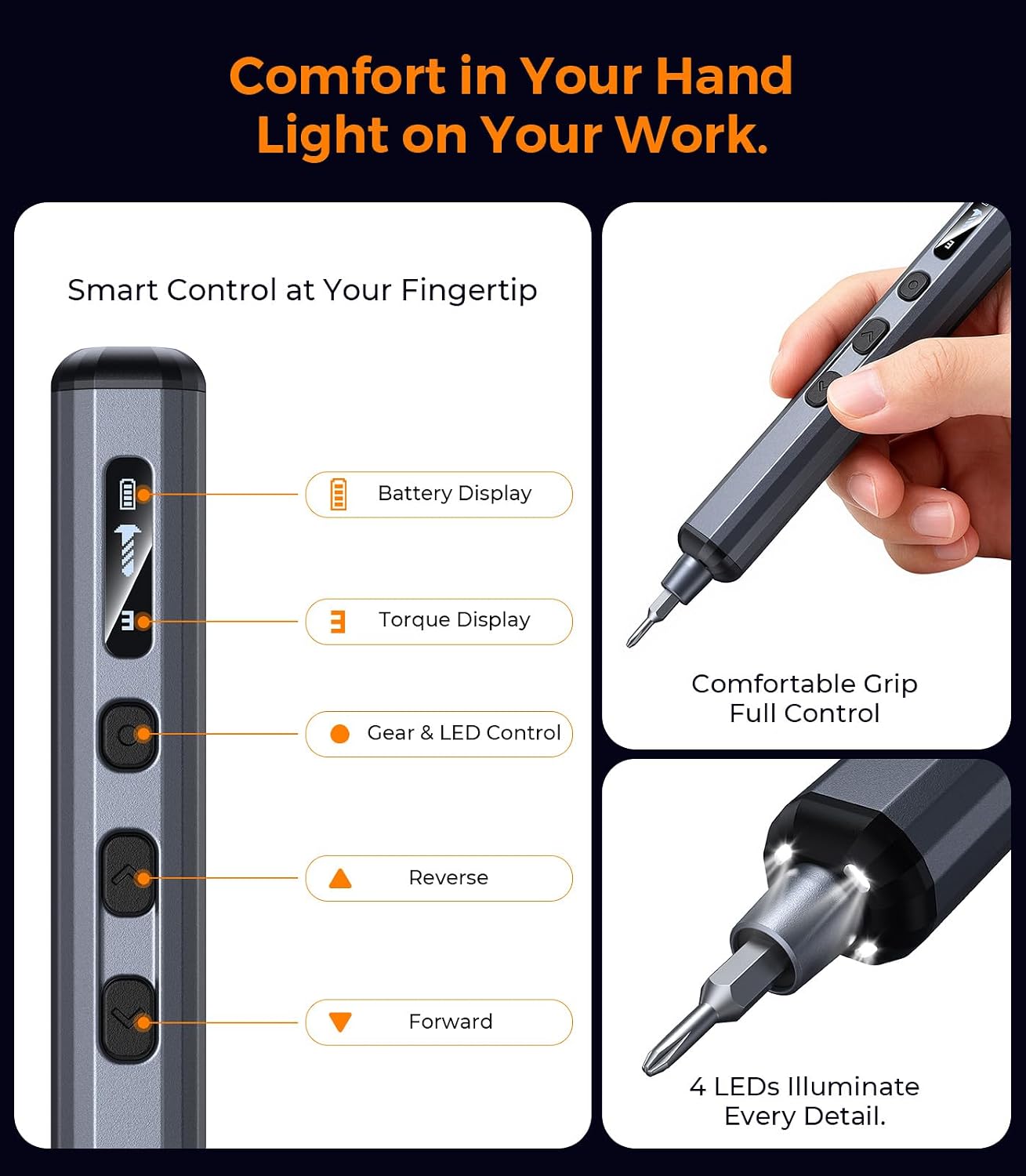 AXTH 25-in-1 Small Precision Screwdriver Set, Professional Magnetic Mini Repair Tool Kit for Phone, Computer, Watch, Laptop, Macbook, Ring Doorbell, Eyeglass, Electronic, [Bearing Steel] Screw Driver