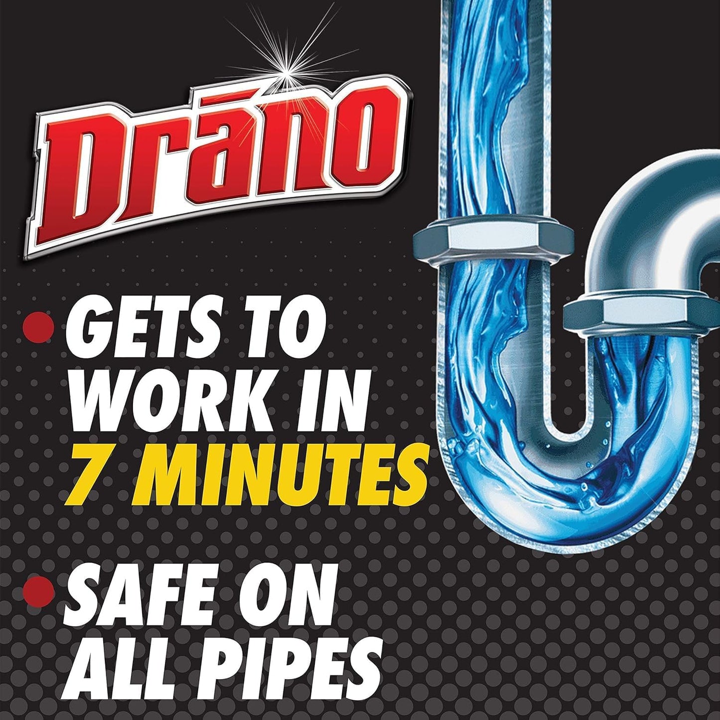Drano Max Gel Drain Clog Remover & Windex Glass Cleaner - Includes 1 32 oz bottle of Drano Drain Clog Remover + 1 23 oz spray bottle of Windex Glass Cleaner