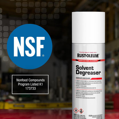 Rust-Oleum Professional Cleaners Solvent Degreaser | 15oz Aerosol | Professional Strength | Non-Chlorinated Formula