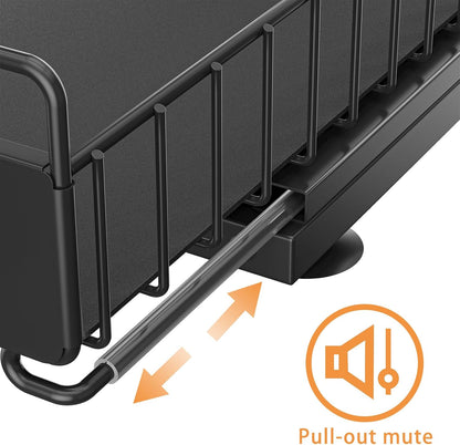 2 Pack Under Sink Organizer with Ball Bearing Sliding Drawer, Heavy Duty Pull Out Cabinet Organizer, 2 Tier Adjustable Storage Rack for Kitchen Bathroom, Space Saving Design, White
