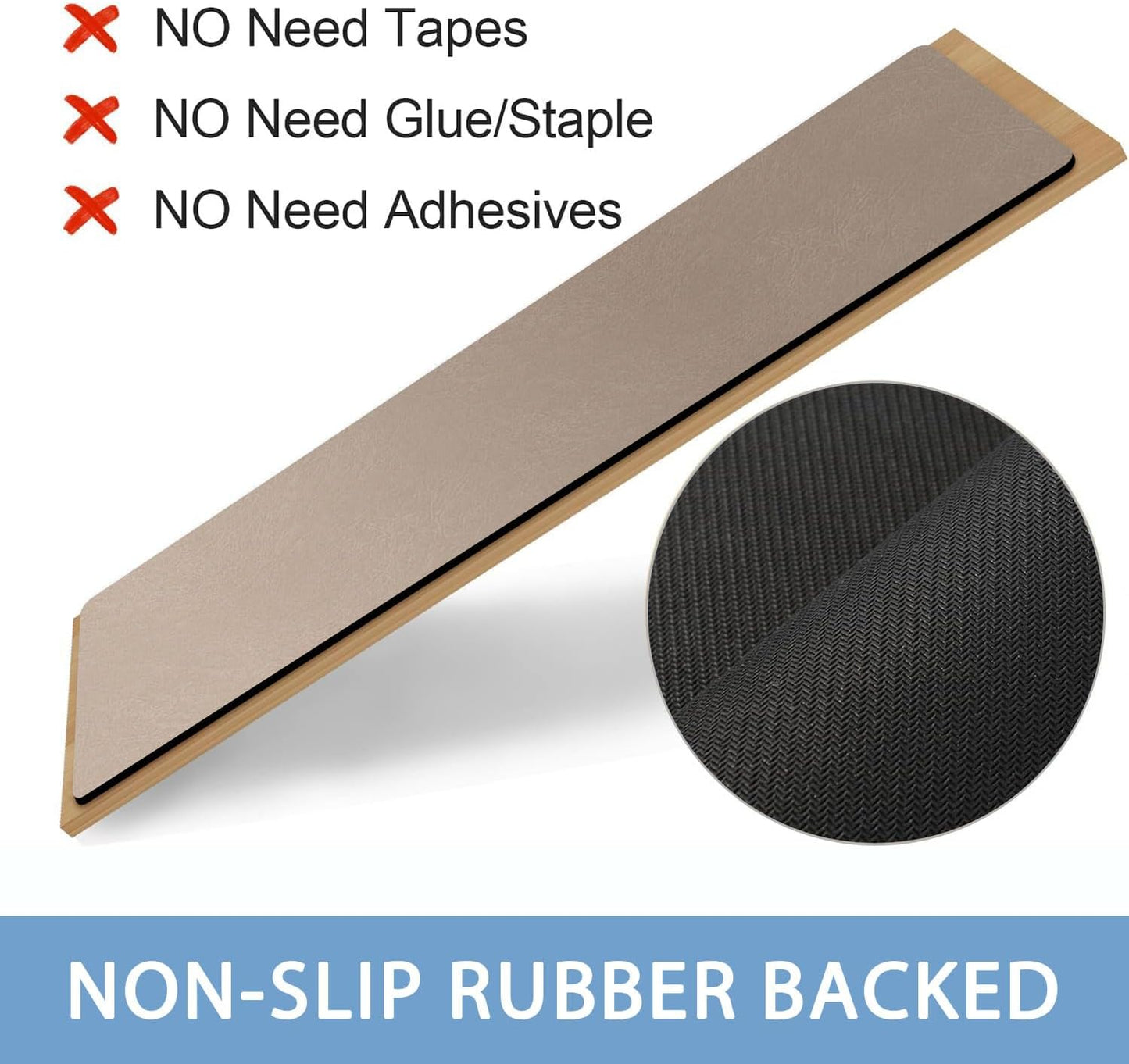 Non Slip Rubber Carpet Stair Treads for Wooden Steps Indoor, 15 Pack Slip Resistant Stair Rug Staircase Step Treads Pads for Pet, Kids and Elderly, Black Marble