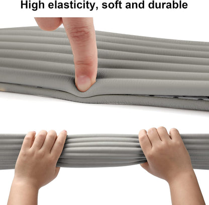 Baby Proofing Edge Corner Protector, 16.4 ft Edge Guards Padding with 3M Adhesive, Extra-Wide Soft Rubber Foam Padding, Furniture,Sharp Edge Safety Corner Edge Bumper Guard-Brown
